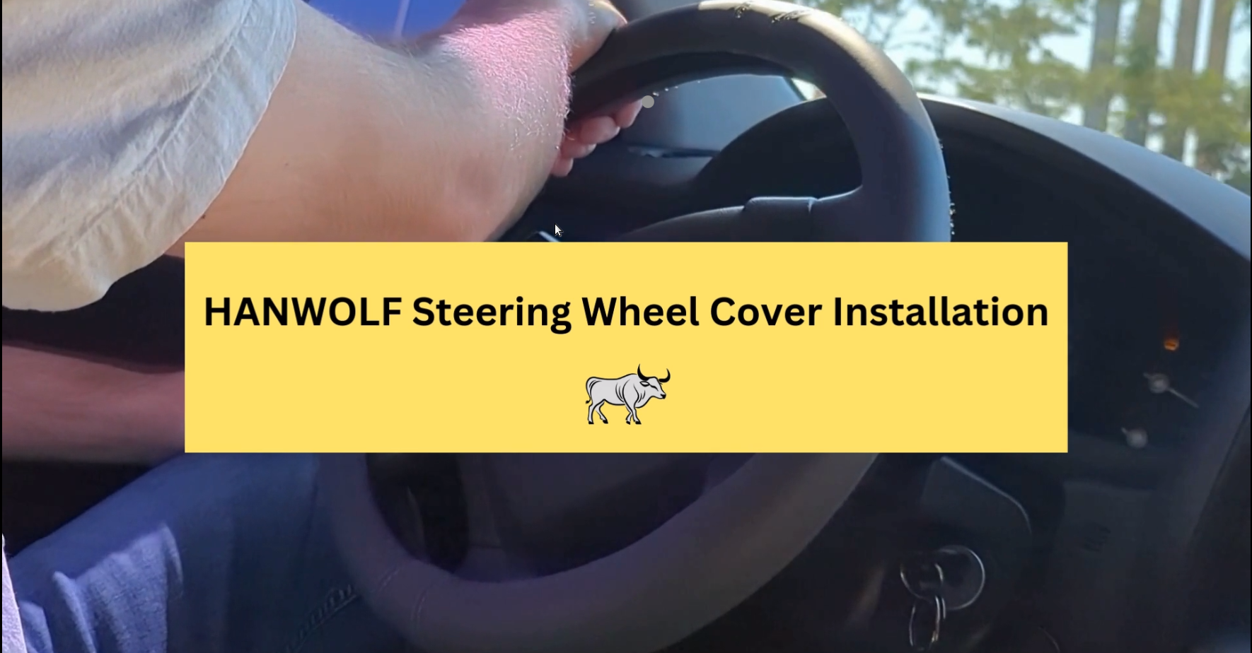 HANWOLF Steering Wheel Cover Troubleshooting Video Thumbnail