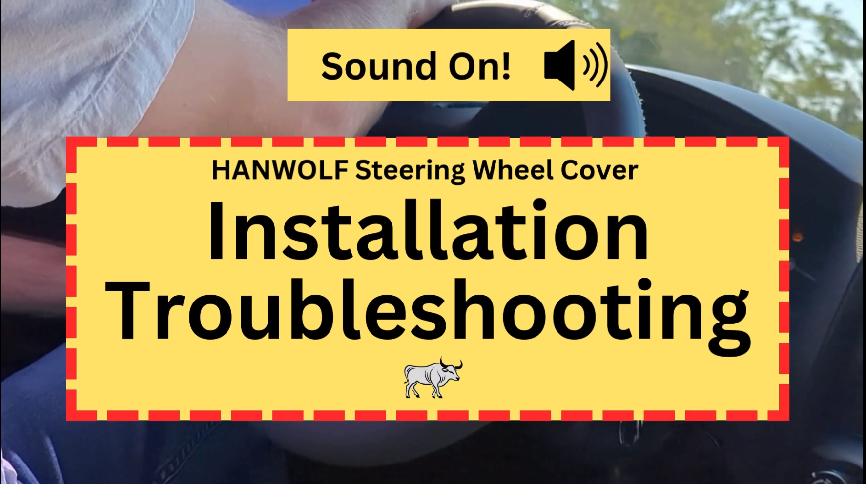 HANWOLF Steering Wheel Cover Installation Video Thumbnail